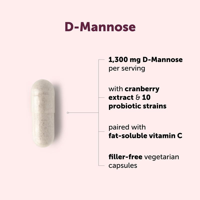 Pure D-Mannose 1,300mg with Cranberry
